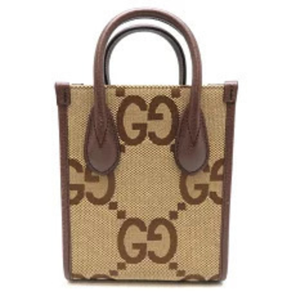 Gucci Shoulder Tote Jumbo Brown GG Camel Bag